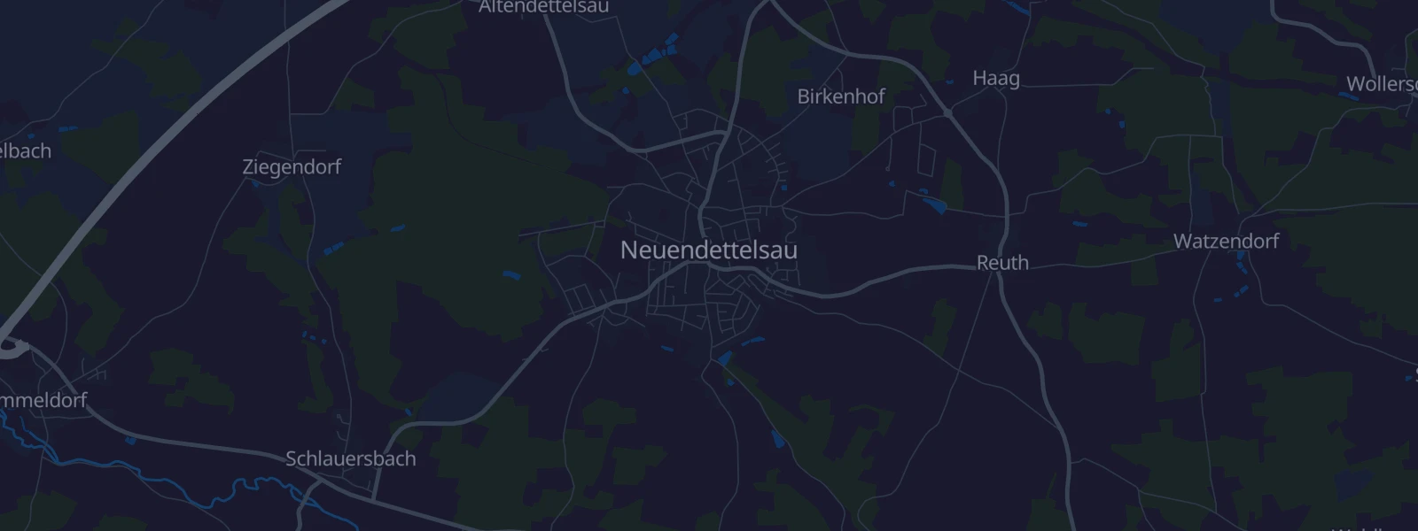 Karte von Neuendettelsau