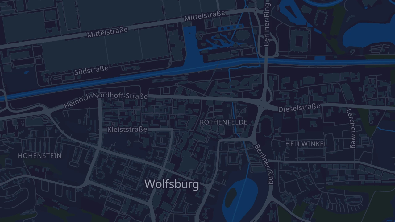 Karte von Wolfsburg