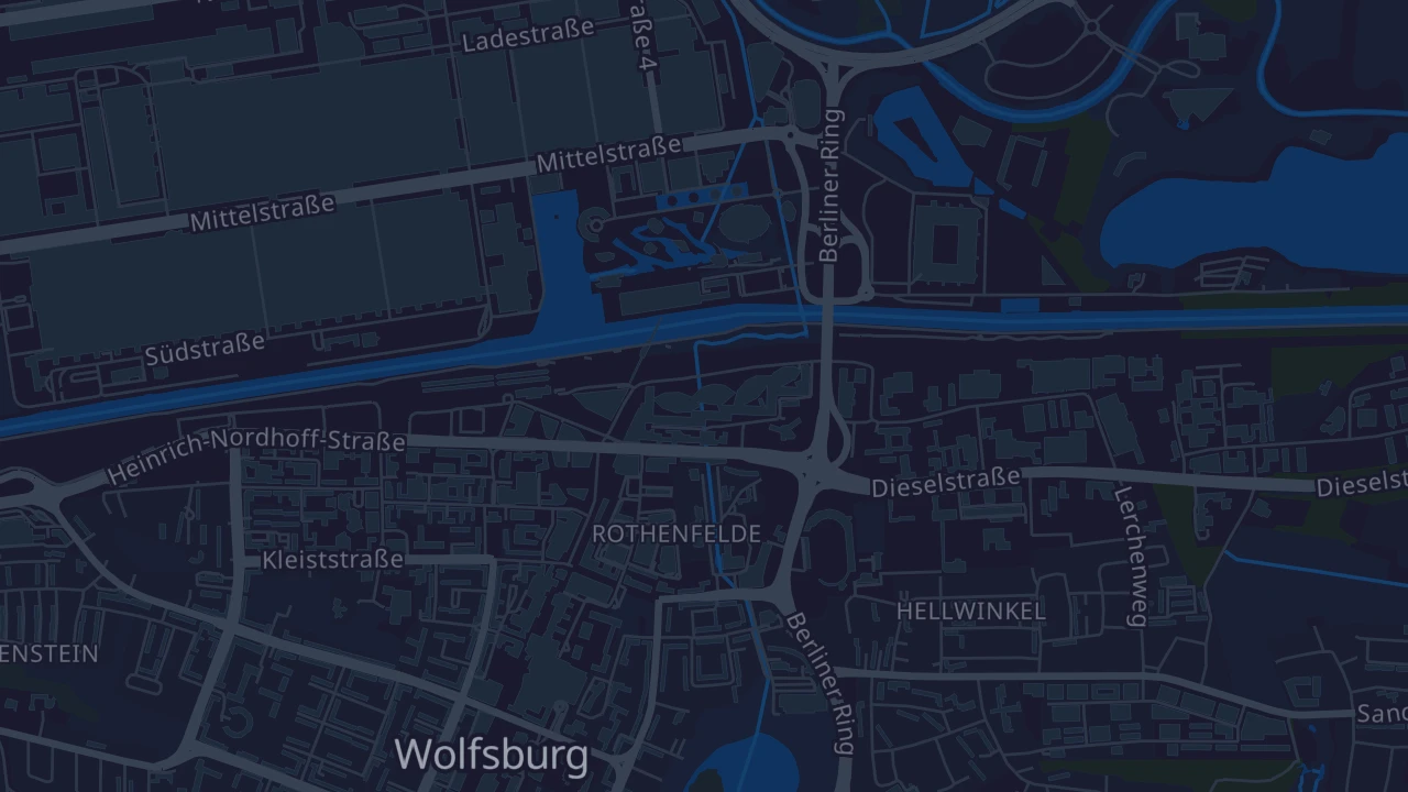 Karte von Wolfsburg