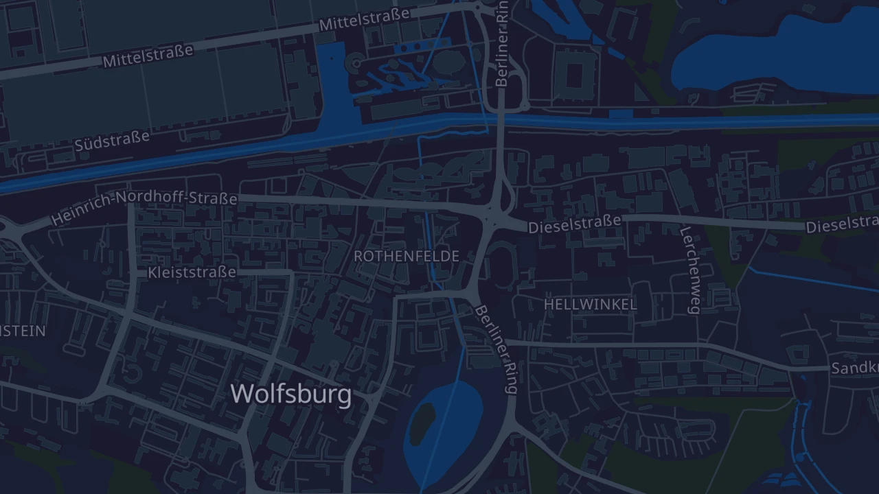 Karte von Wolfsburg