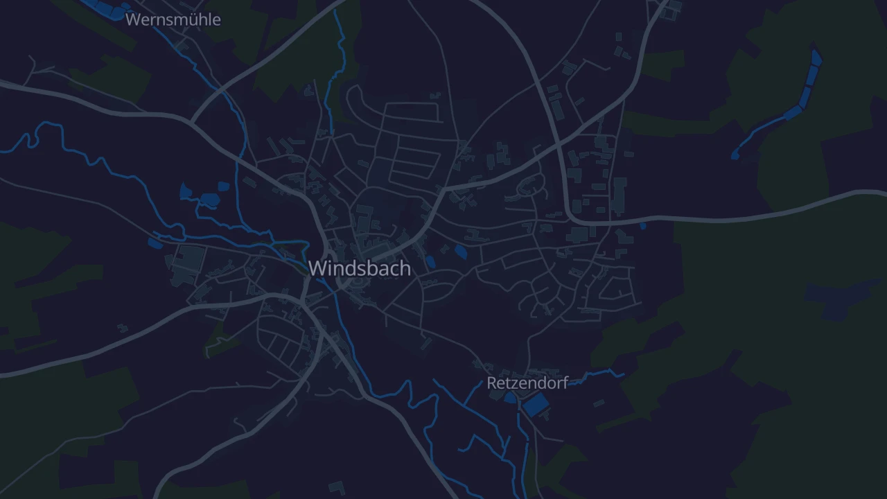 Karte von Windsbach