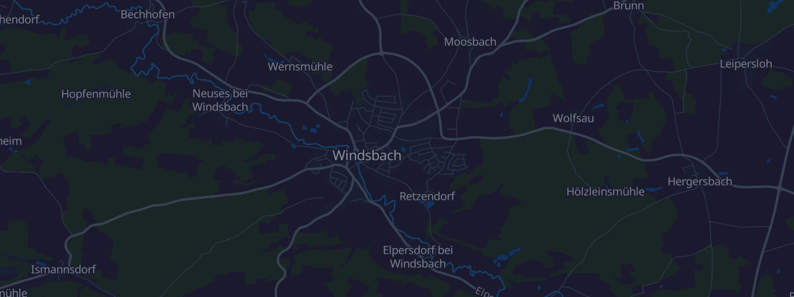 Karte von Windsbach