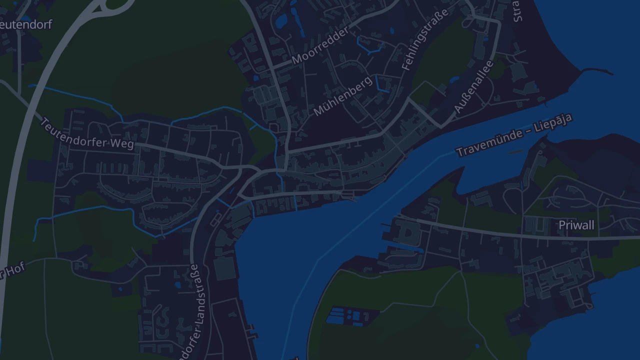 Karte von Lübeck