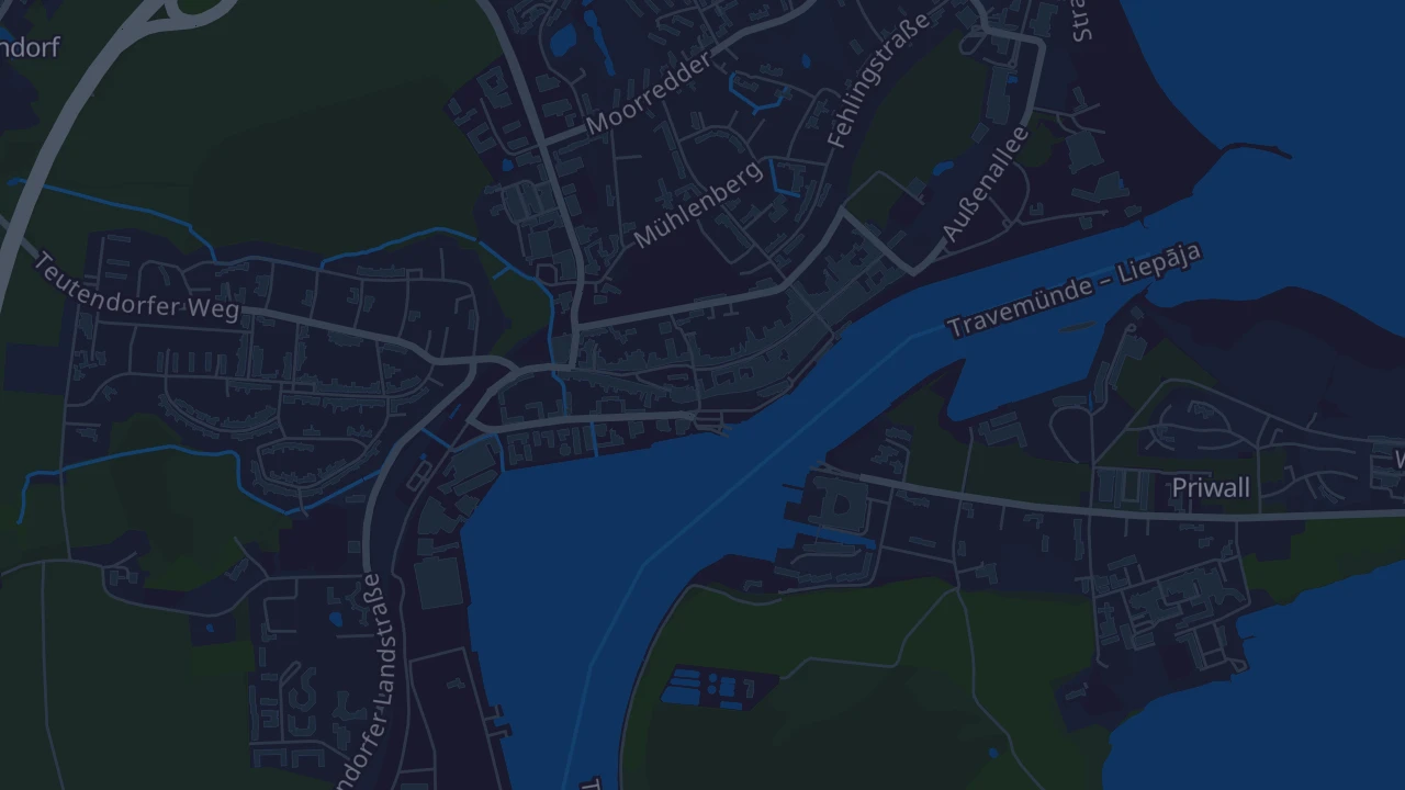 Karte von Lübeck
