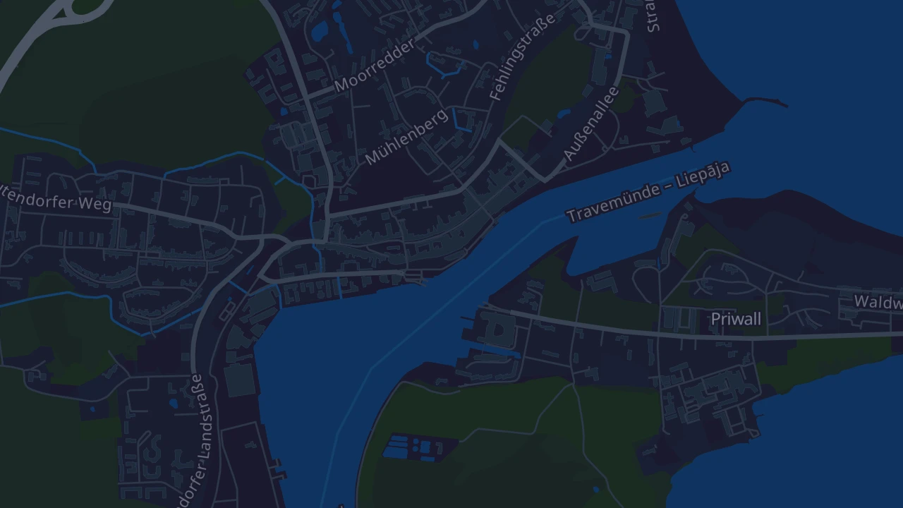 Karte von Lübeck