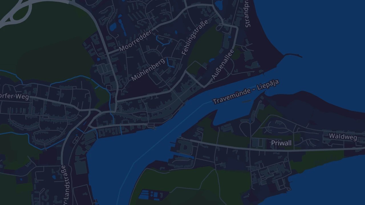 Karte von Lübeck