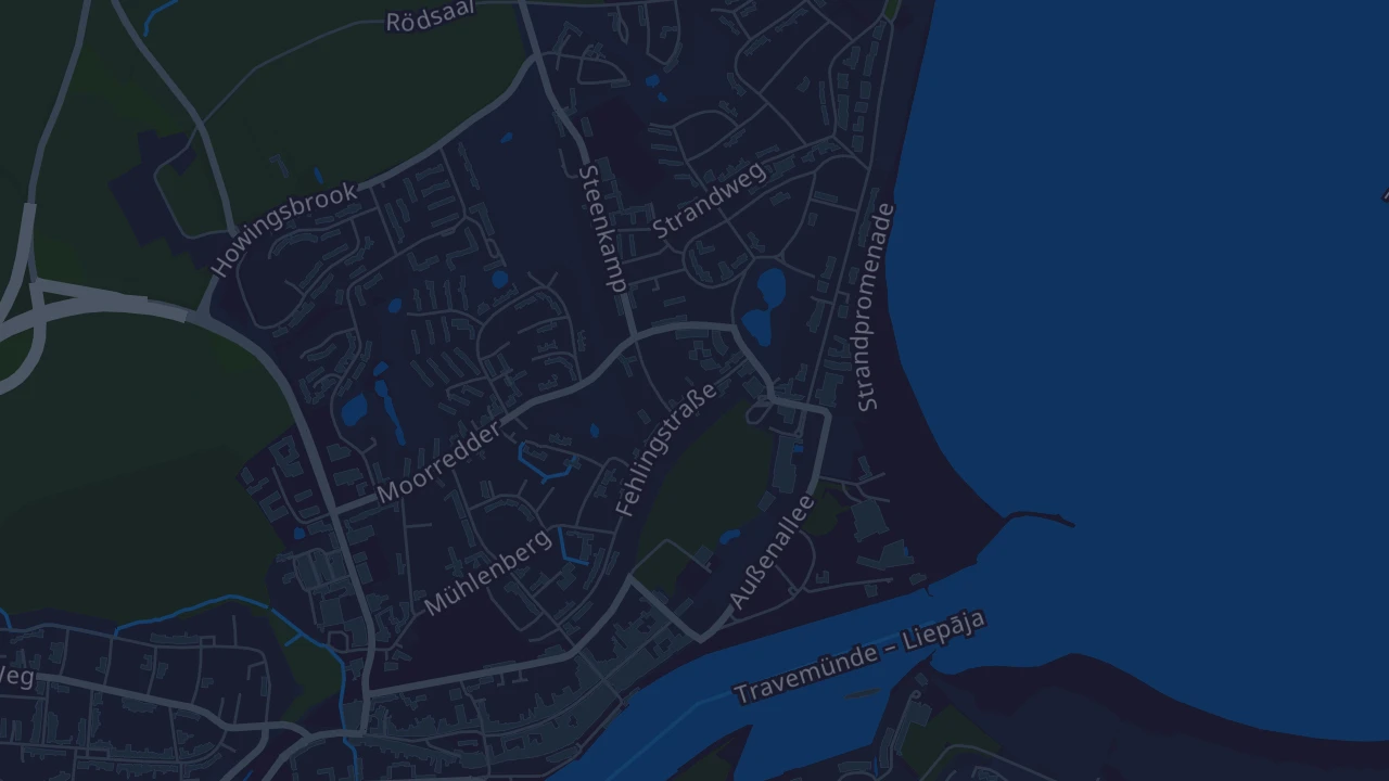 Karte von Lübeck