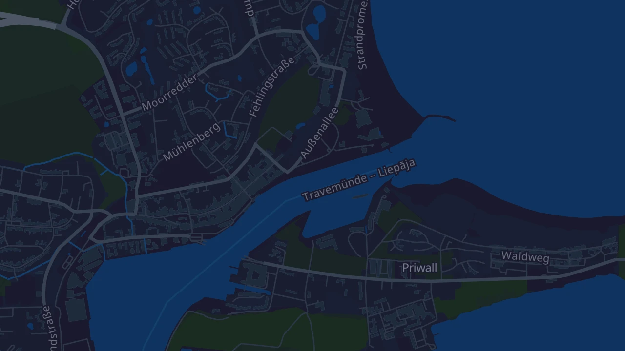 Karte von Lübeck