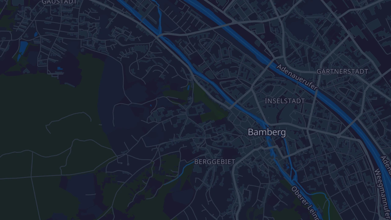 Karte von Bamberg