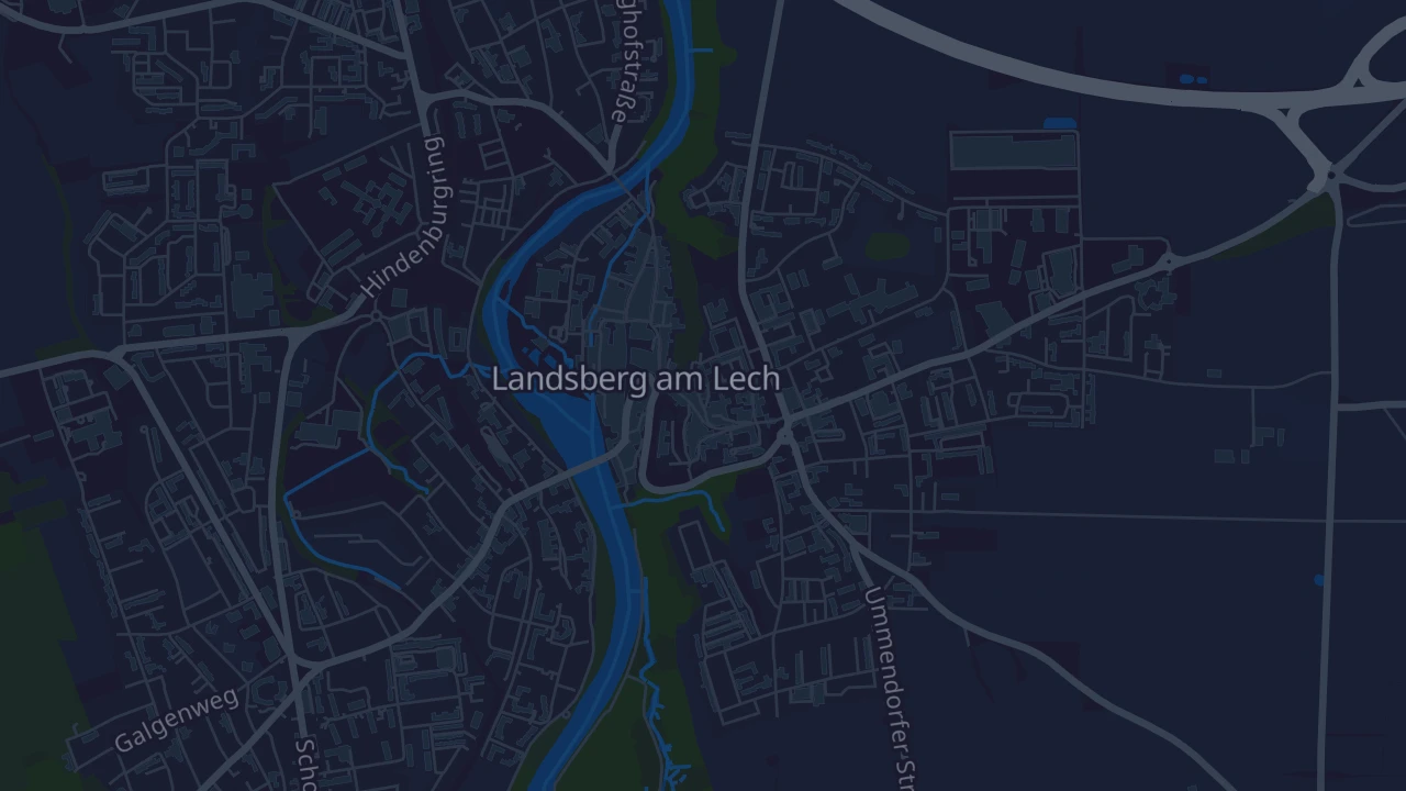Karte von Landsberg am Lech