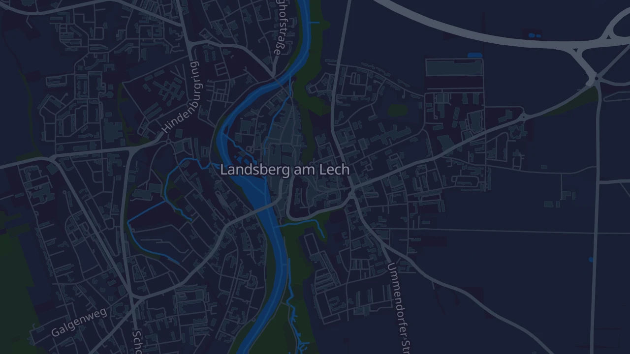 Karte von Landsberg am Lech