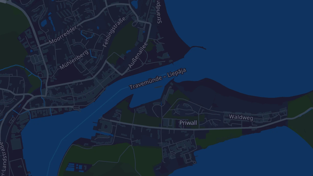 Karte von Lübeck