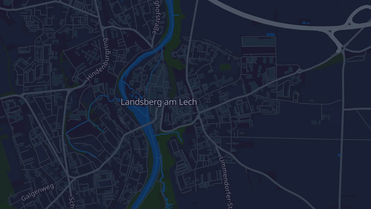 Karte von Landsberg am Lech