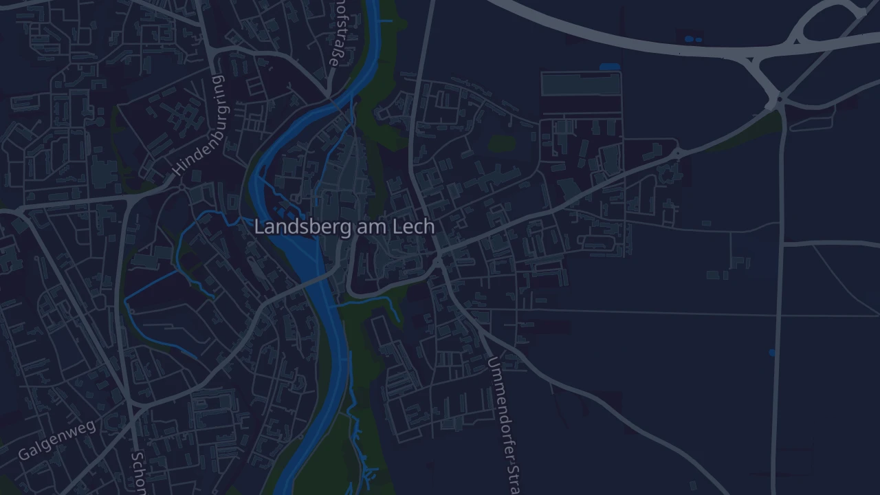 Karte von Landsberg am Lech
