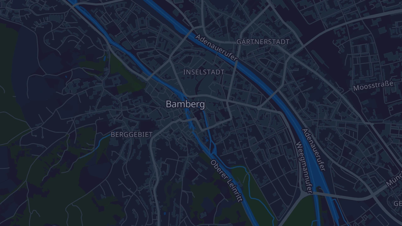 Karte von Bamberg