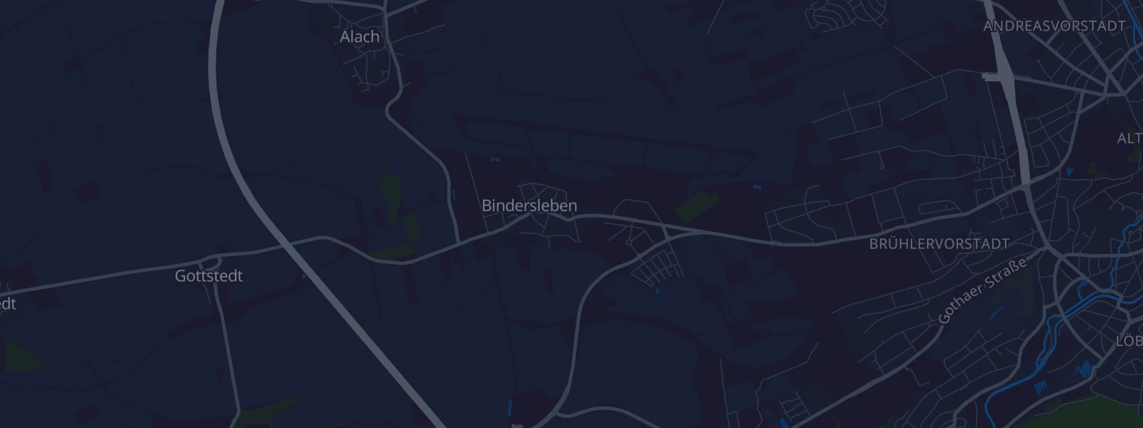 Karte von Erfurt - Bindersleben