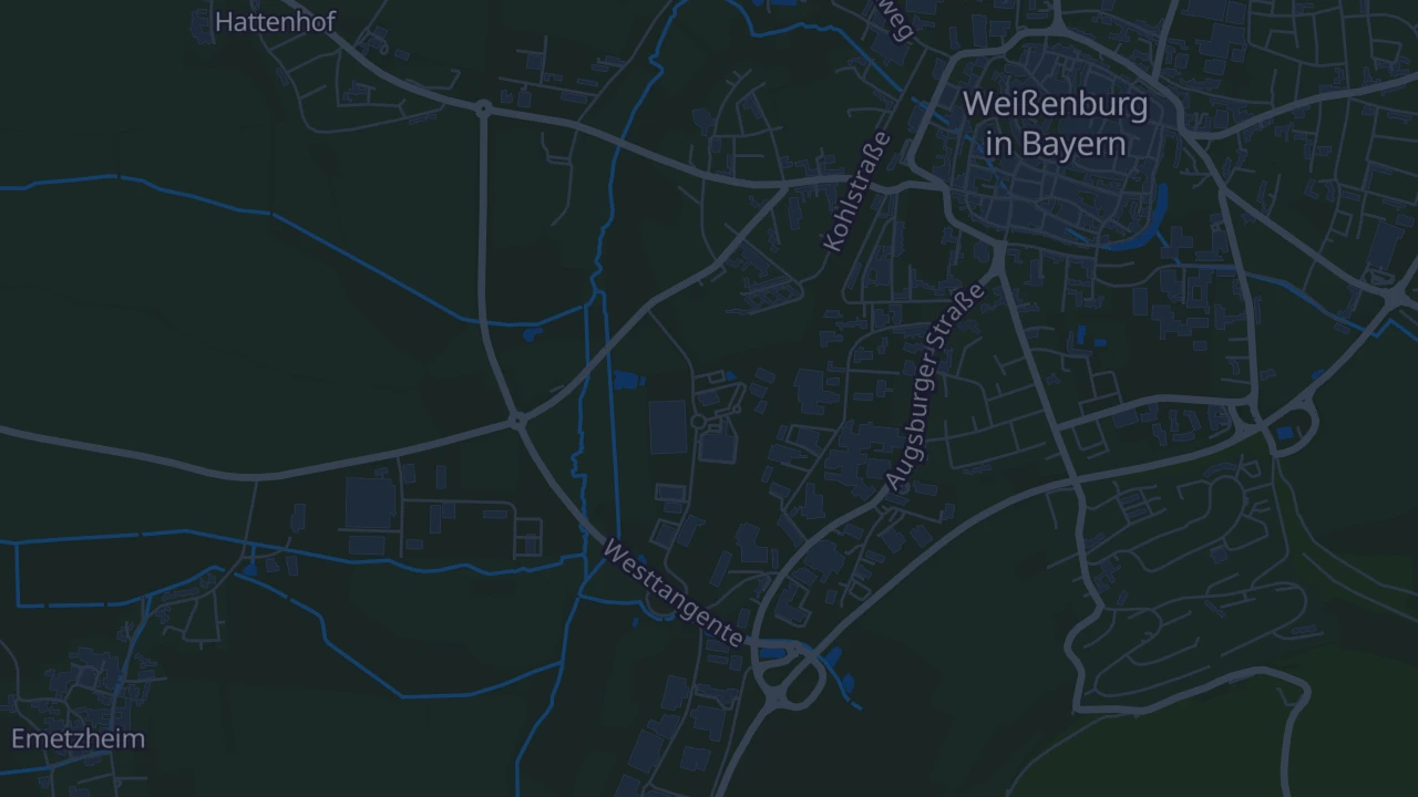 Karte von Weißenburg in Bayern