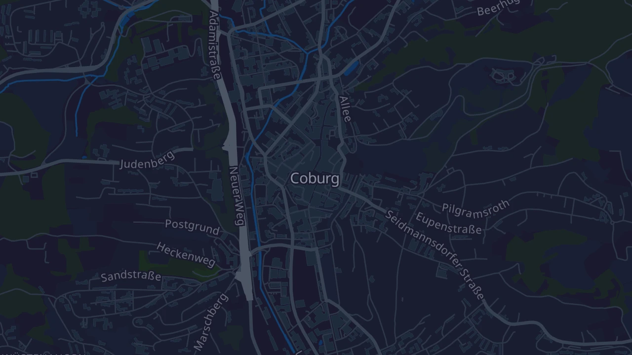 Karte von Coburg