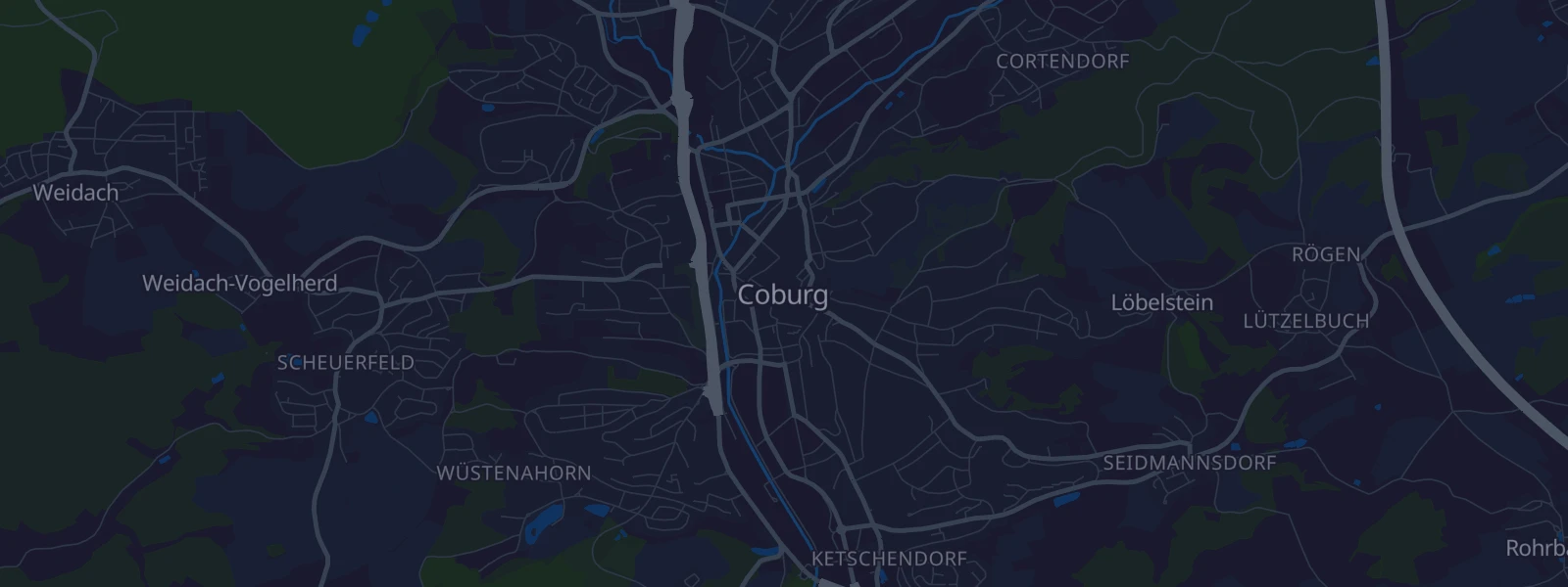 Karte von Coburg