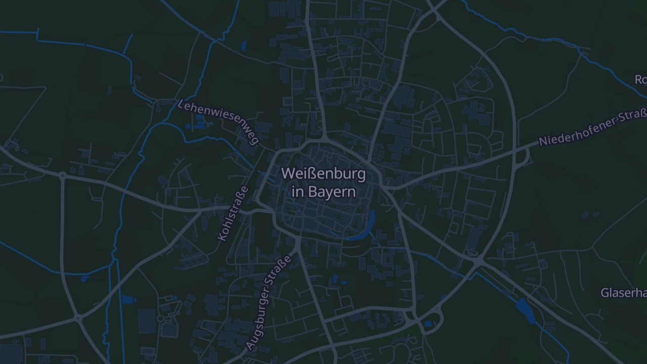 Karte von Weißenburg in Bayern