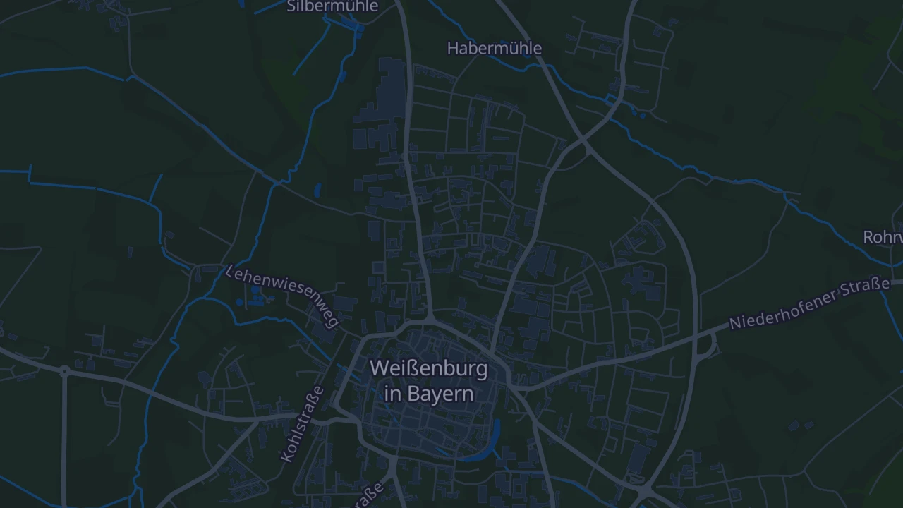 Karte von Weißenburg in Bayern