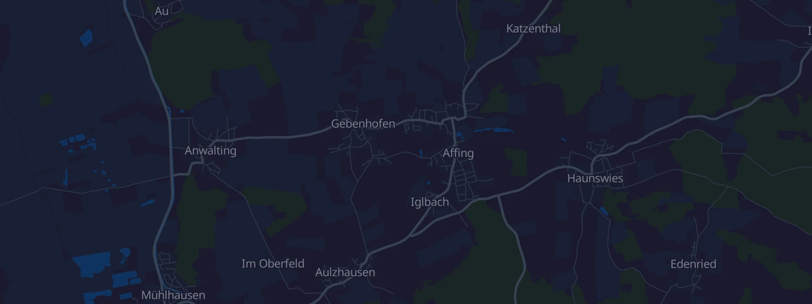 Karte von Affing
