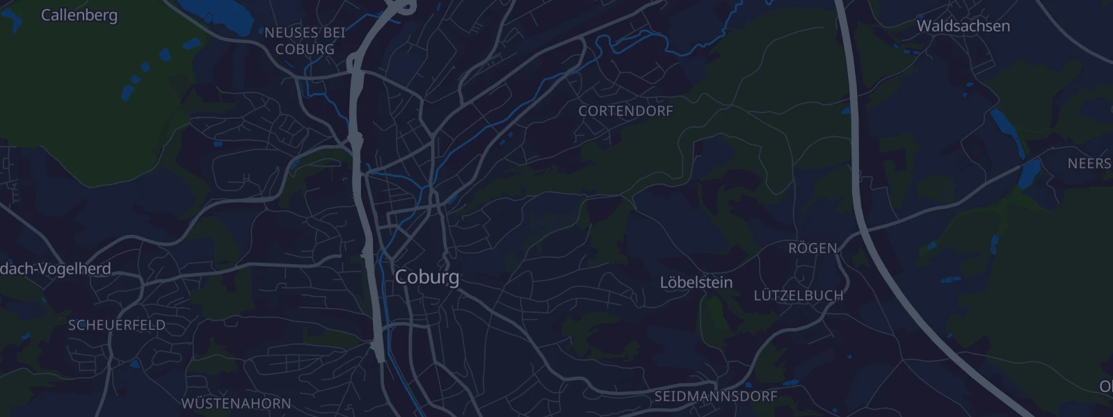 Karte von Coburg