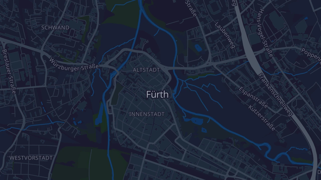 Karte von Fürth