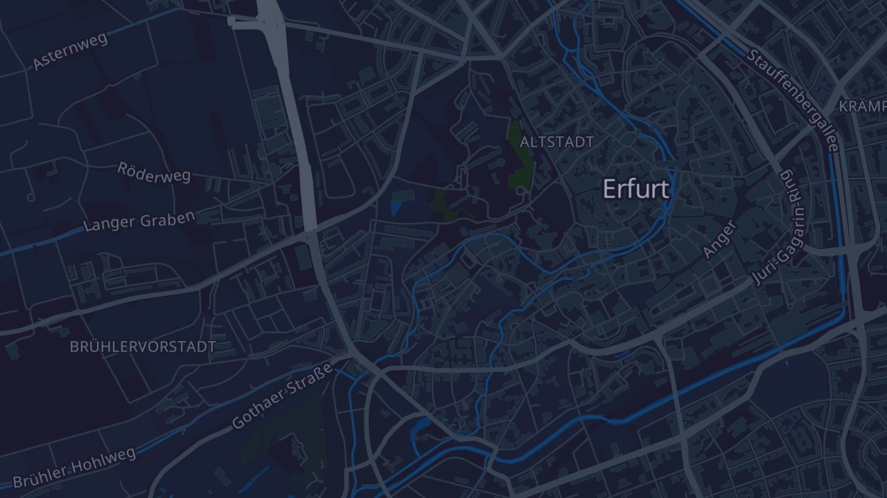 Karte von Erfurt