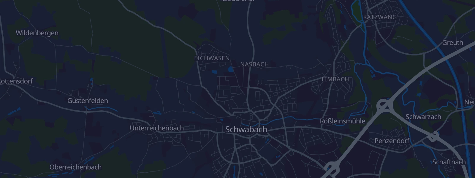 Karte von Schwabach