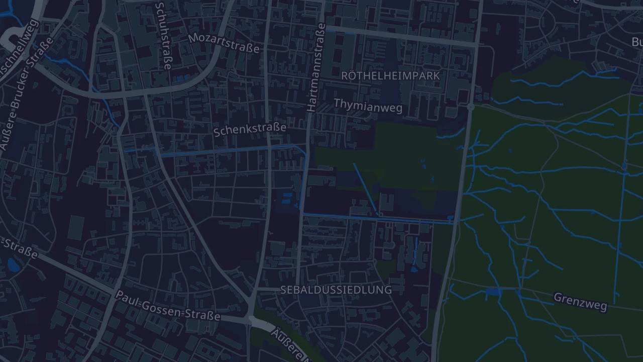Karte von Erlangen
