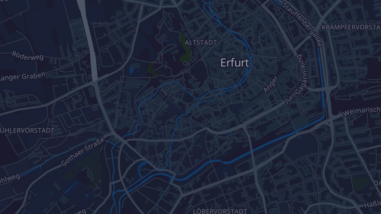 Karte von Erfurt