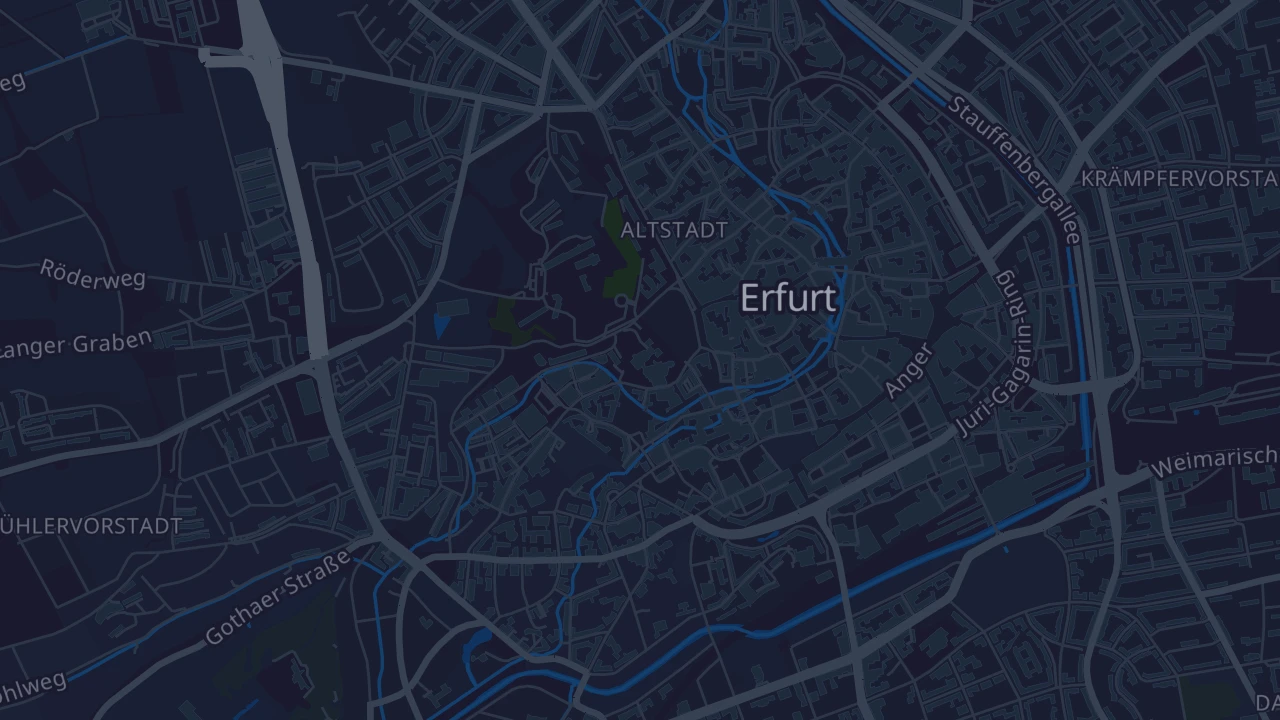 Karte von Erfurt - Altstadt