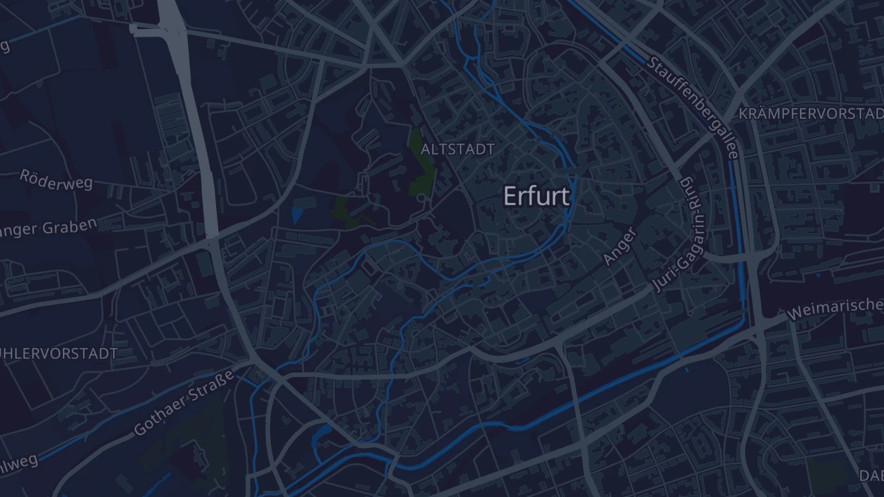 Karte von Erfurt - Altstadt