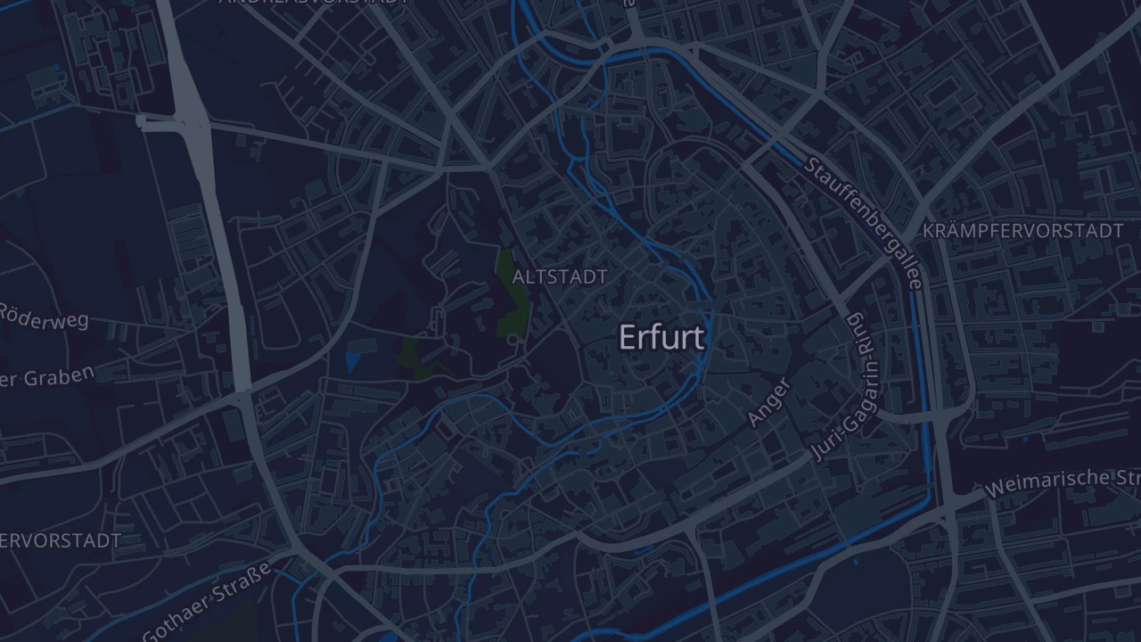 Karte von Erfurt - Altstadt
