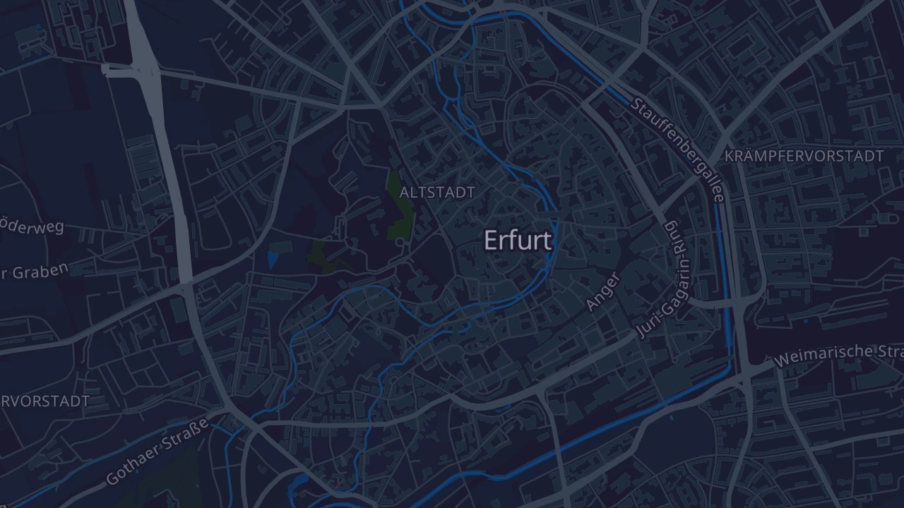 Karte von Erfurt