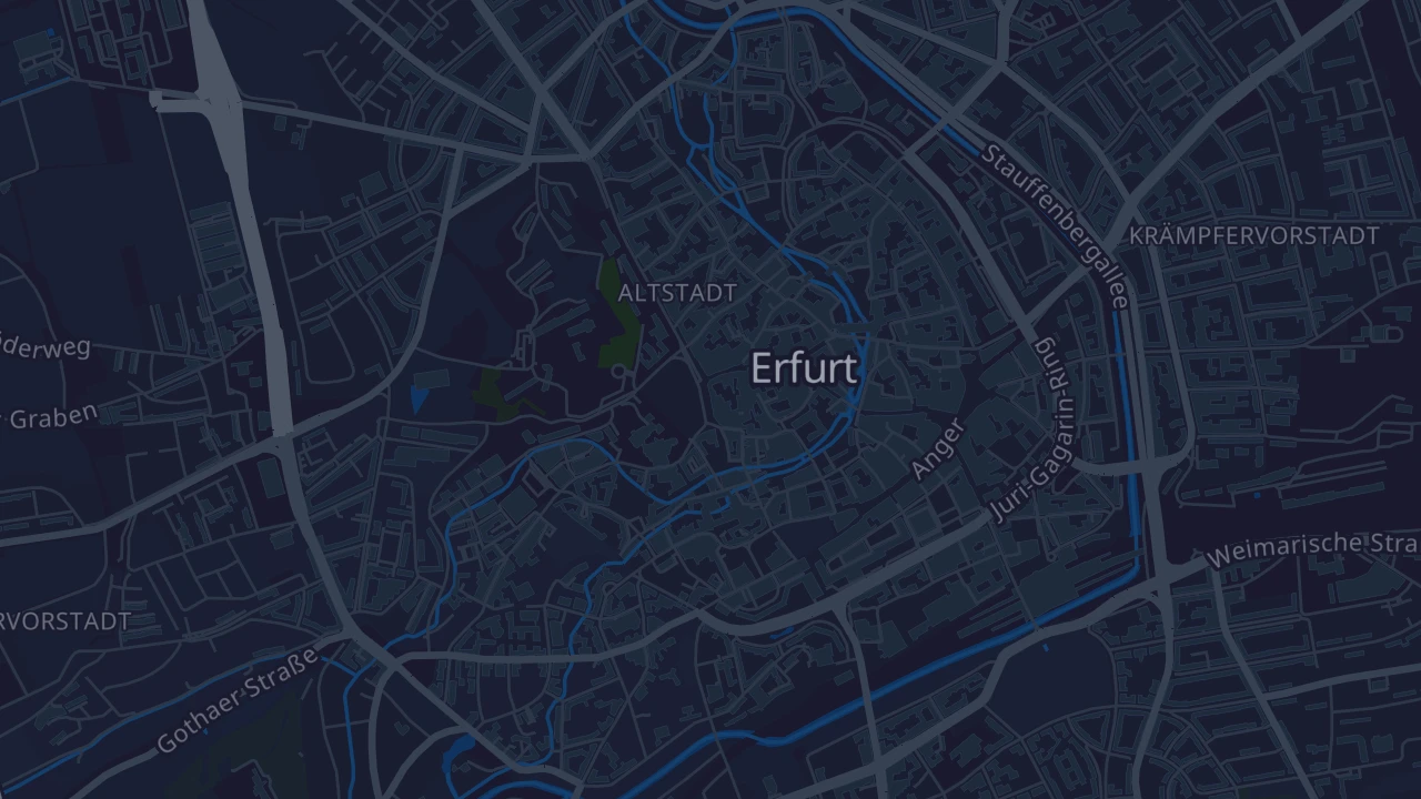 Karte von Erfurt