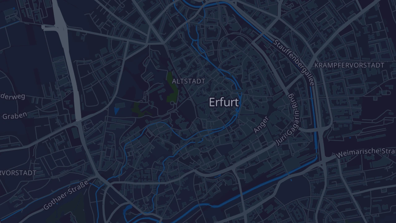 Karte von Erfurt