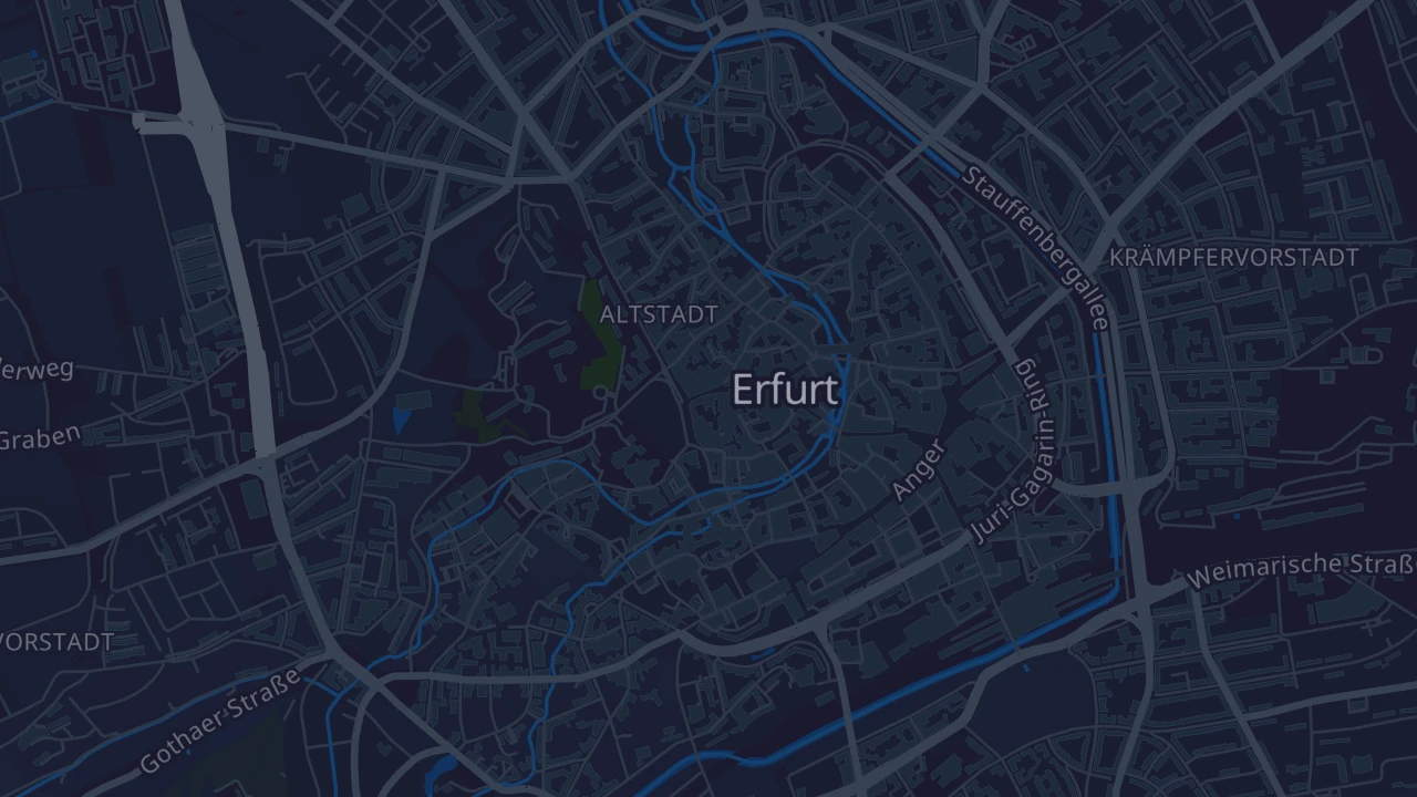 Karte von Erfurt - Altstadt