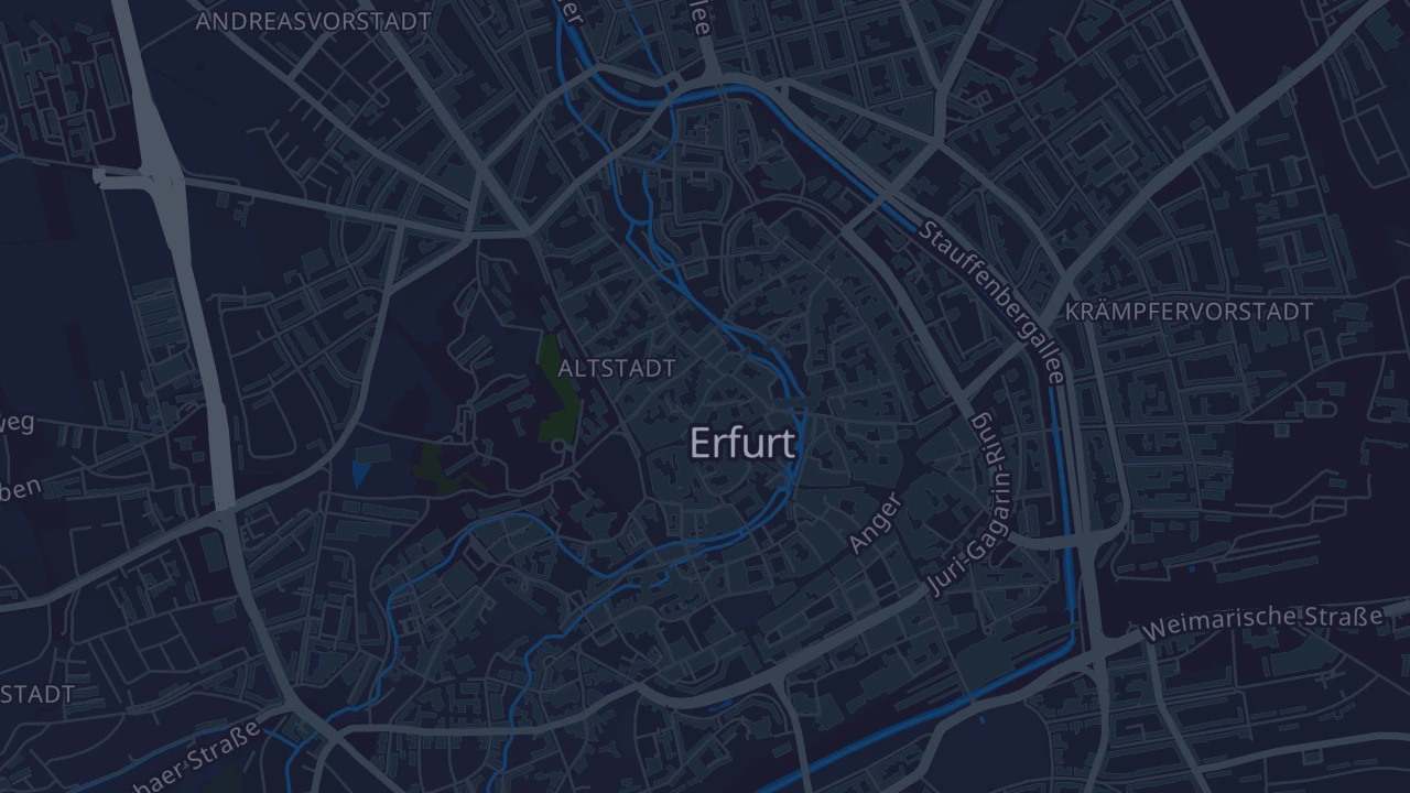 Karte von Erfurt - Altstadt