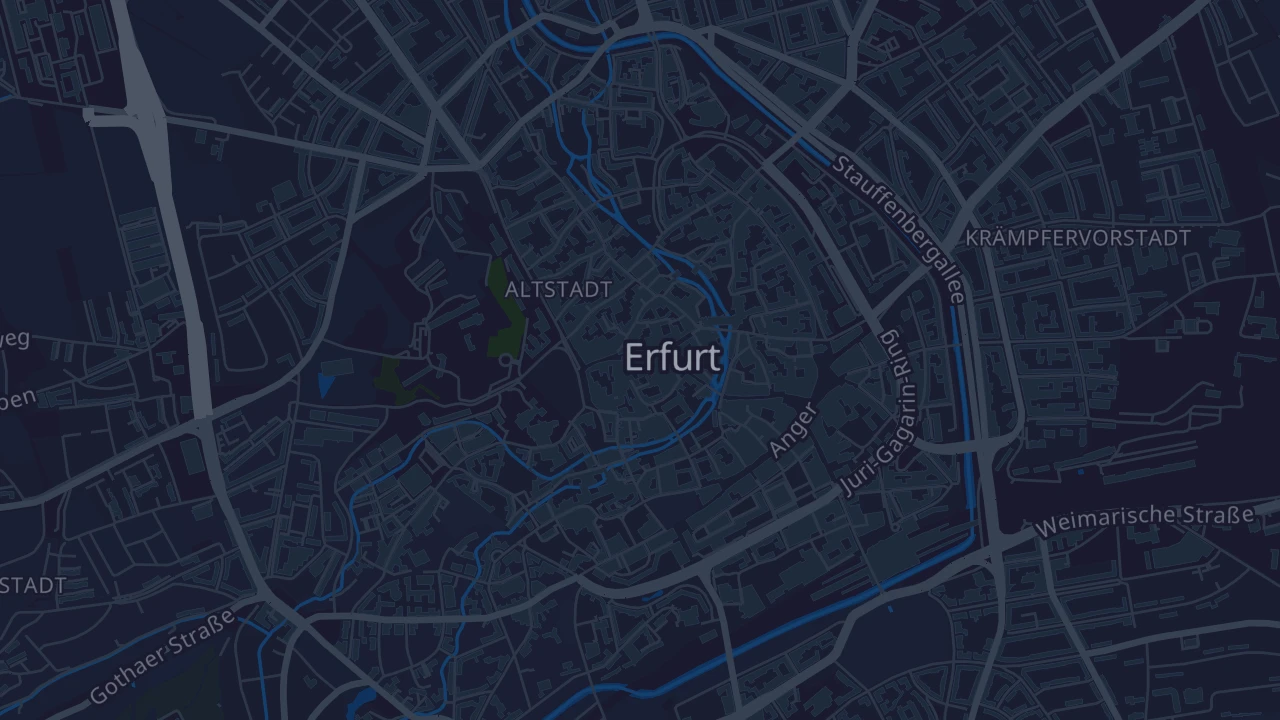 Karte von Erfurt