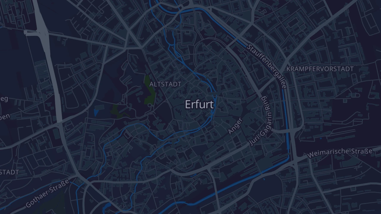 Karte von Erfurt