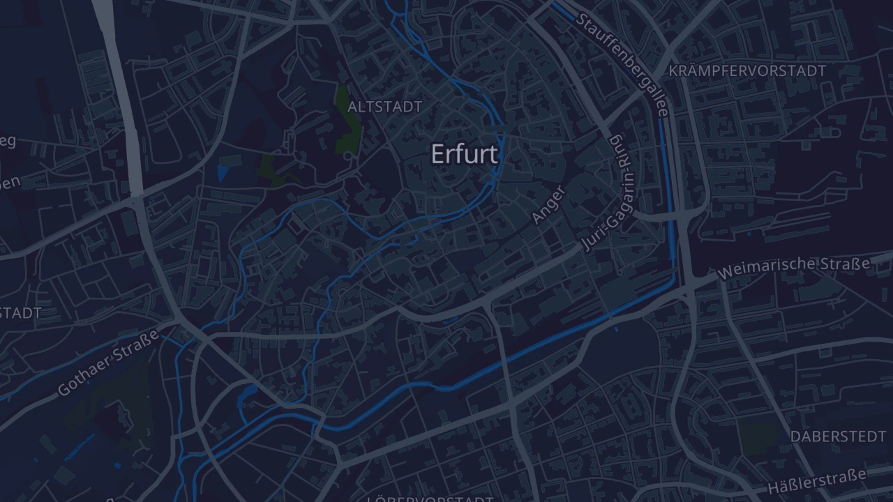 Karte von Erfurt - Altstadt