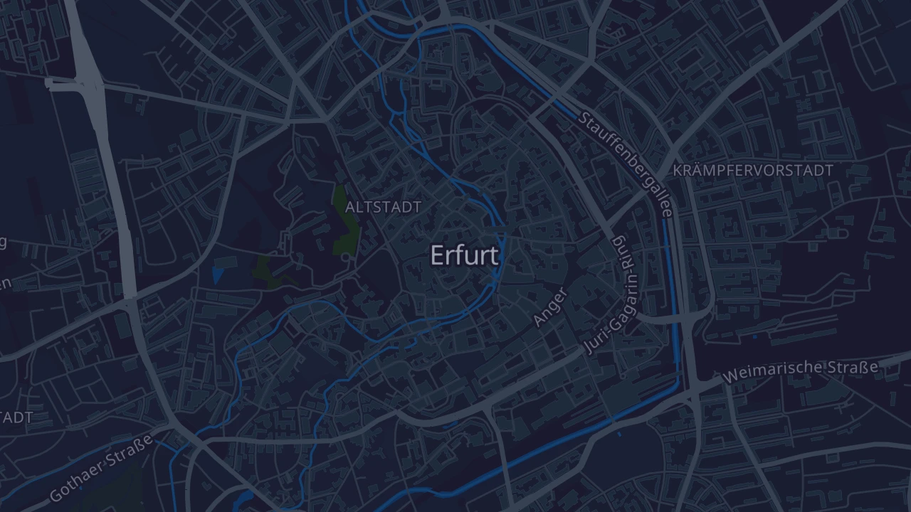 Karte von Erfurt