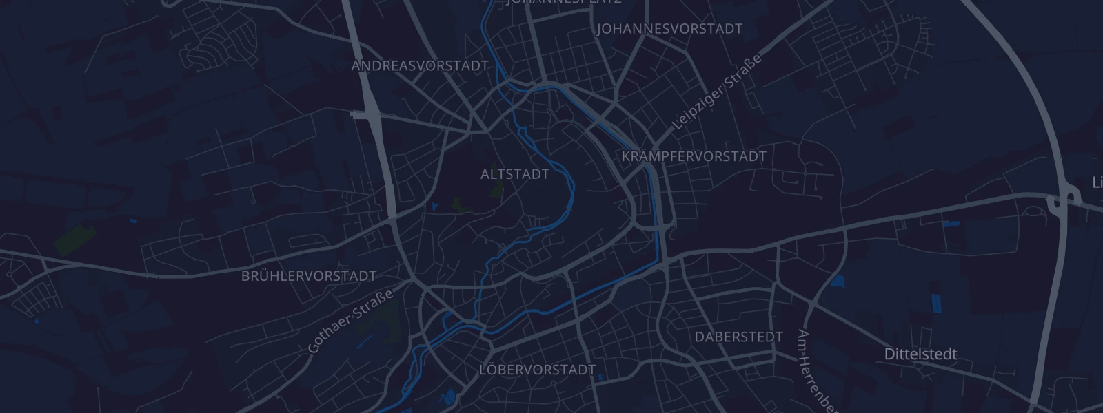 Karte von Erfurt
