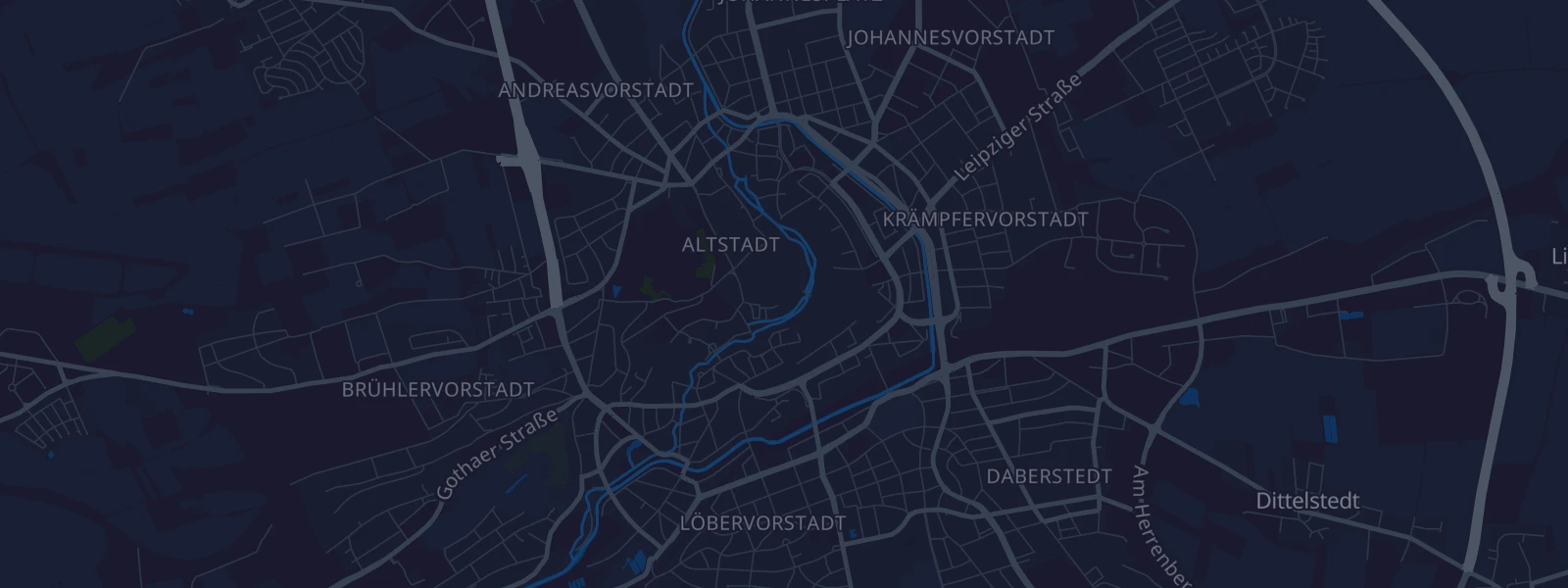 Karte von Erfurt - Altstadt