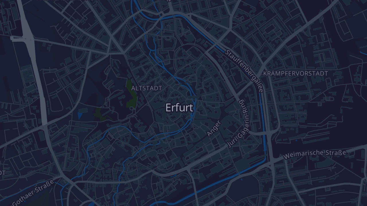 Karte von Erfurt - Altstadt