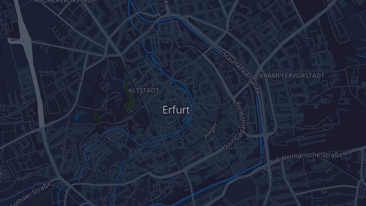 Karte von Erfurt