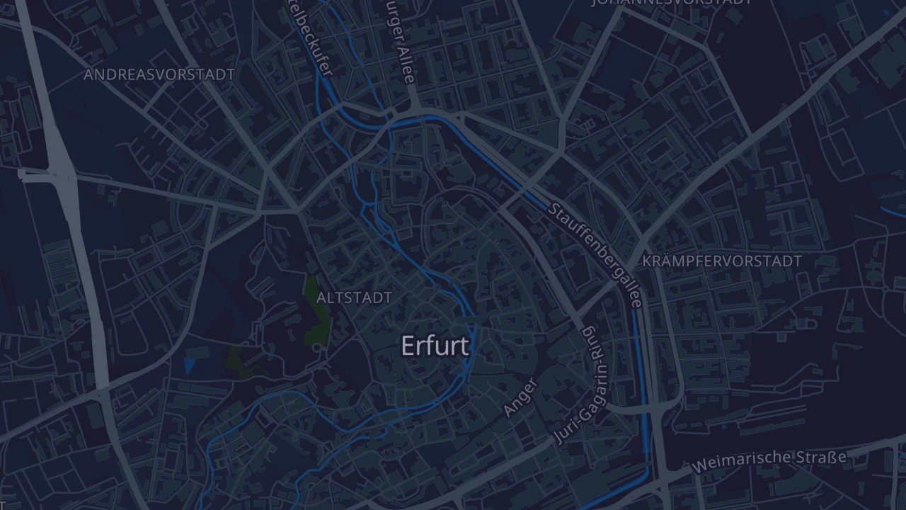 Karte von Erfurt - Altstadt