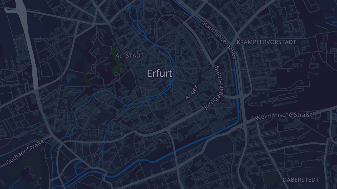 Karte von Erfurt
